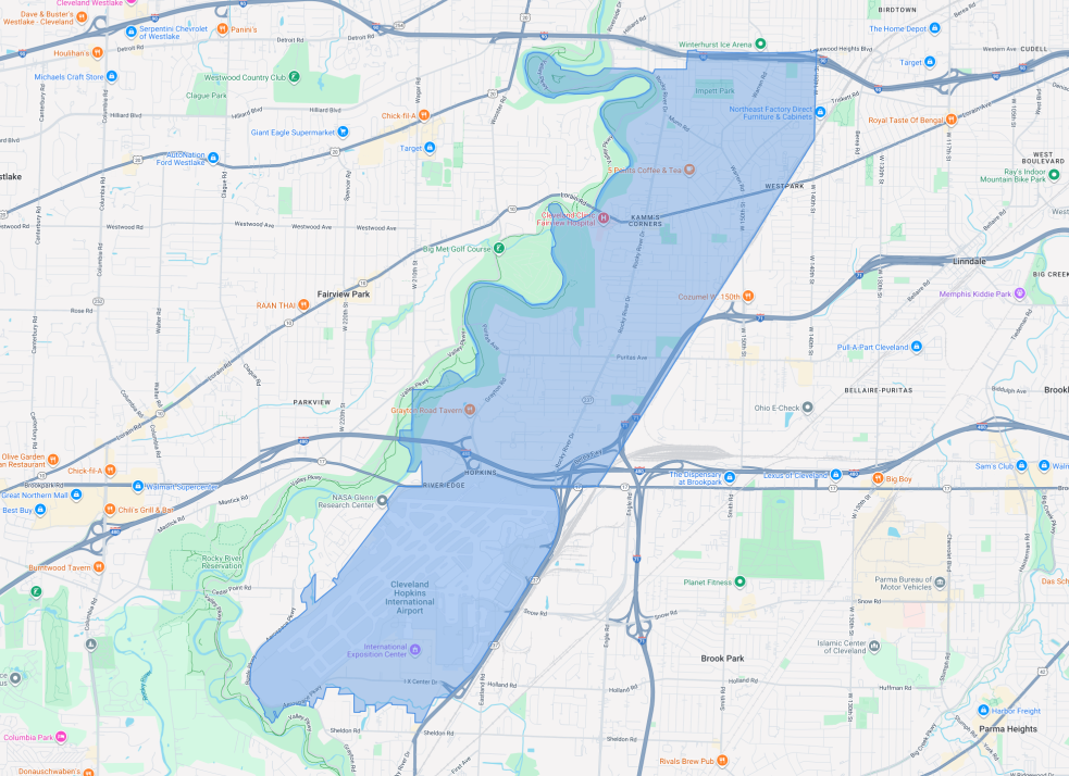 Map showing boundary of Ward 15