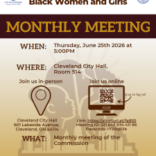 Cleveland Commission on Black Women and Girls 6-25-2026 Meeting at 5:00 pm
