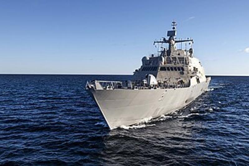 Photo of USS Cleveland at sea